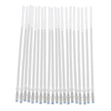 Maxbell 20 Pieces 1mm Colorful Glitter Ink Gel Pen Refills for Drawing White