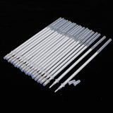 Maxbell 20 Pieces 1mm Colorful Glitter Ink Gel Pen Refills for Drawing White