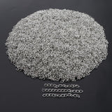 Max 1000pcs 5cm DIY Beads Chain Decor Bracelet Crafts Making Material silver