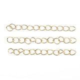 Maxbell 1000 Pieces 5cm Golden Extender Chain for Jewelry Necklace Bracelet Anklet