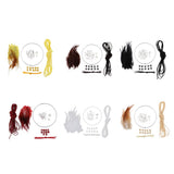 Max Dream Catcher DIY Material kits Iron loop ,suede cord ,feather,Beads Yellow