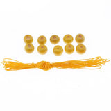 Max Dream Catcher DIY Material kits Iron loop ,suede cord ,feather,Beads Yellow