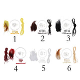 Max Dream Catcher DIY Material kits Iron loop ,suede cord ,feather,Beads Yellow