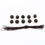 Max Dream Catcher DIY Material kits Iron loop ,suede cord ,feather,Beads Brown