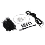 Max Dream Catcher DIY Material kits Iron loop ,suede cord ,feather,Beads Black