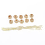 Max Dream Catcher DIY Material kits Iron loop ,suede cord ,feather,Beads Beige