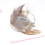 Max Dream Catcher DIY Material kits Iron loop ,suede cord ,feather,Beads Beige