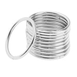Max 10pcs Welded Iron Metal Dream catcher Rings Macrame Hoop Loop Craft Silver