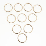 Max 10pcs Welded Iron Metal Dream catcher Rings Macrame Hoop Loop Craft Golden