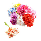 Maxbell 8pack Simulation Flower Bunch for Home Decoration DIY Bouquet Craft Projects