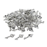 Maxbell 50pcs Cat Paw Pendants Peace Love Heart Diamond Hanging Decor diamond