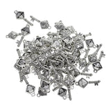 Maxbell 50pcs Cat Paw Pendants Peace Love Heart Diamond Hanging Decor diamond