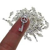 Maxbell 50pcs Cat Paw Pendants Peace Love Heart Diamond Hanging Decor peace symbol