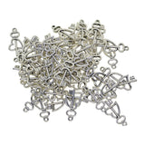 Maxbell 50pcs Cat Paw Pendants Peace Love Heart Diamond Hanging Decor heart