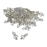 Maxbell 50pcs Cat Paw Pendants Peace Love Heart Diamond Hanging Decor heart