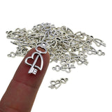 Maxbell 50pcs Cat Paw Pendants Peace Love Heart Diamond Hanging Decor heart