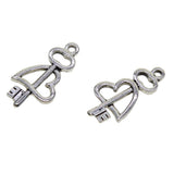 Maxbell 50pcs Cat Paw Pendants Peace Love Heart Diamond Hanging Decor heart
