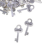 Maxbell 50pcs Cat Paw Pendants Peace Love Heart Diamond Hanging Decor love