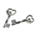 Maxbell 50pcs Cat Paw Pendants Peace Love Heart Diamond Hanging Decor double heart