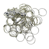 Max 100 Pieces 10mm Silver Adjustable Flat Ring Base Blank Jewelry Findings