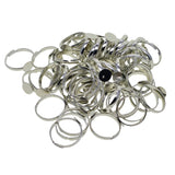 Max 100 Pieces 10mm Silver Adjustable Flat Ring Base Blank Jewelry Findings