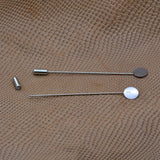 Max 20 Set Stick Pin Hat Lapel Pins Brooch Base Part DIY Findings Crafts Blank