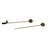 Max 20 Set Stick Pin Hat Lapel Pins Brooch Base Part DIY Findings Crafts Bronze