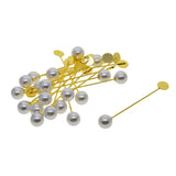 Max 20 Set Stick Pin Hat Lapel Pins Brooch Base Part DIY Findings Crafts Golden