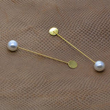 Max 20 Set Stick Pin Hat Lapel Pins Brooch Base Part DIY Findings Crafts Golden