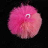 10pcs Fluffy Faux Fur Pom Pom Ball Keychain for Hat Bag Accessories Mixed