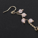 Max Maxb Real Dried Rose Flower Earrings
