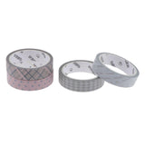 Max Maxb 4 Rolls Decorative Washi Masking Tape Adhesive Paper Sticker 10mm/5 meter D