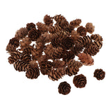Maxbell 60Piece Pine Cone Pineal Nuts Party Decorations Adornments Vase Bowl Fillers