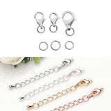 Max 3 Sets Lobster Claw Clasps Jewelry Findings DIY Key Rings Crafts