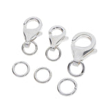 Max 3 Sets Lobster Claw Clasps Jewelry Findings DIY Key Rings Crafts