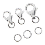 Max 3 Sets Lobster Claw Clasps Jewelry Findings DIY Key Rings Crafts