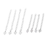 Maxbell 4 Sets Jewelry Making Clasps Necklace Extenders Chain White Gold 6CM