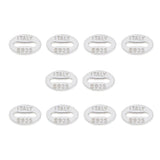 Max Pure silver S925 engraved jewelry necklace bracelets chain tags  oval shape