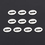 Max Pure silver S925 engraved jewelry necklace bracelets chain tags  oval shape