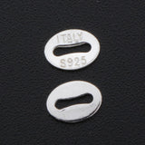 Max Pure silver S925 engraved jewelry necklace bracelets chain tags  oval shape