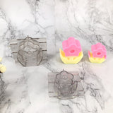 Maxbell Flowers Plastic Candle Molds Moulds for DIY Candle Making Crafts 7x3.4x8cm