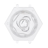 Maxbell Plastic Clear 3D Lotus Flower Shaped Candle Soap Making Mold for DIY Crafts