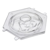 Maxbell Plastic Clear 3D Lotus Flower Shaped Candle Soap Making Mold for DIY Crafts