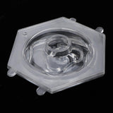 Maxbell Plastic Clear 3D Lotus Flower Shaped Candle Soap Making Mold for DIY Crafts