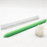Maxbell Hexagon Shaped Plastic Clear Candle Molds Candles Making Tool