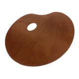 Maxbell Wood Paint Tray Palette for Watercolor Oil Acrylic Paint Art Oval 20x30cm