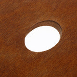 Maxbell Wood Paint Tray Palette for Watercolor Oil Acrylic Paint Art Oval 20x30cm