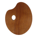Maxbell Wood Paint Tray Palette for Watercolor Oil Acrylic Paint Art Oval 30x40cm