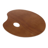 Maxbell Wood Paint Tray Palette for Watercolor Oil Acrylic Paint Art Oval 30x40cm