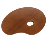 Maxbell Wood Paint Tray Palette for Watercolor Oil Acrylic Paint Art Oval 30x40cm